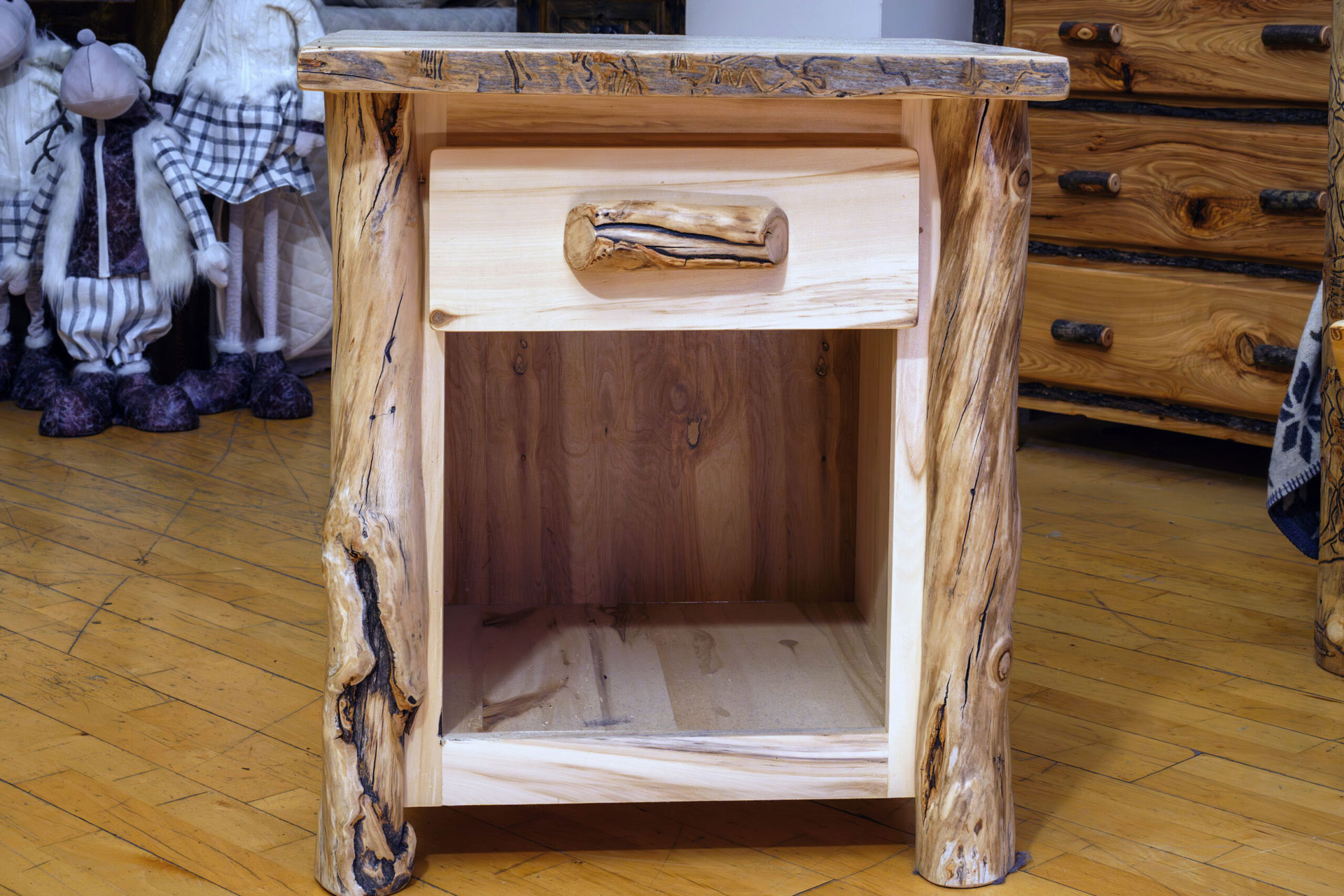 Aspen Flat Front 1-Drawer Nightstand
