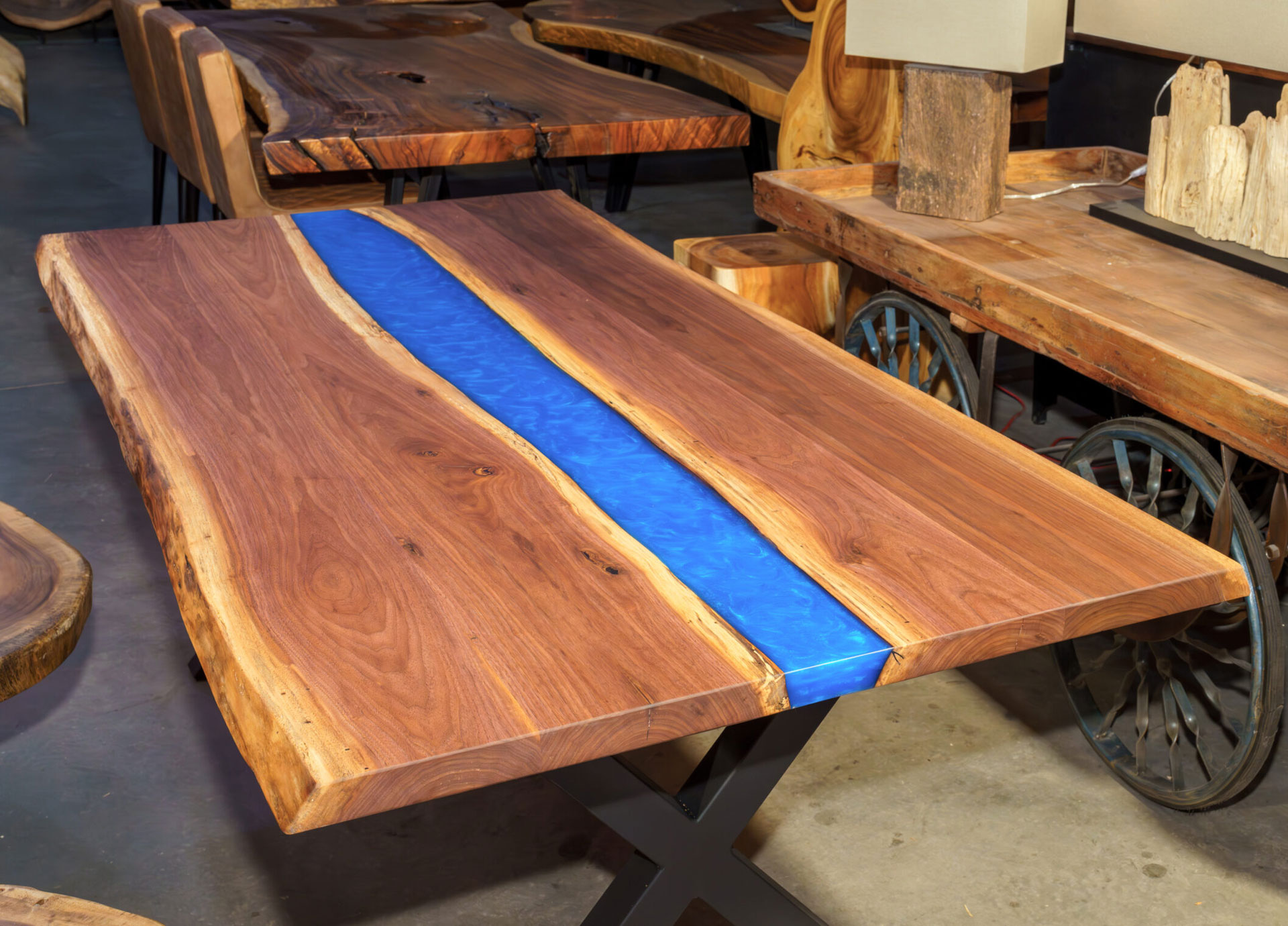 Black Walnut Epoxy River Table